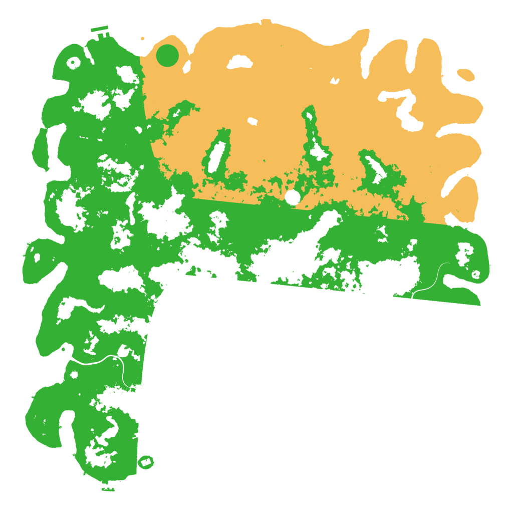 Biome Rust Map: Procedural Map, Size: 6000, Seed: 1234567899