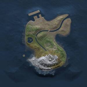 Thumbnail Rust Map: Procedural Map, Size: 1500, Seed: 4444, 2 Monuments