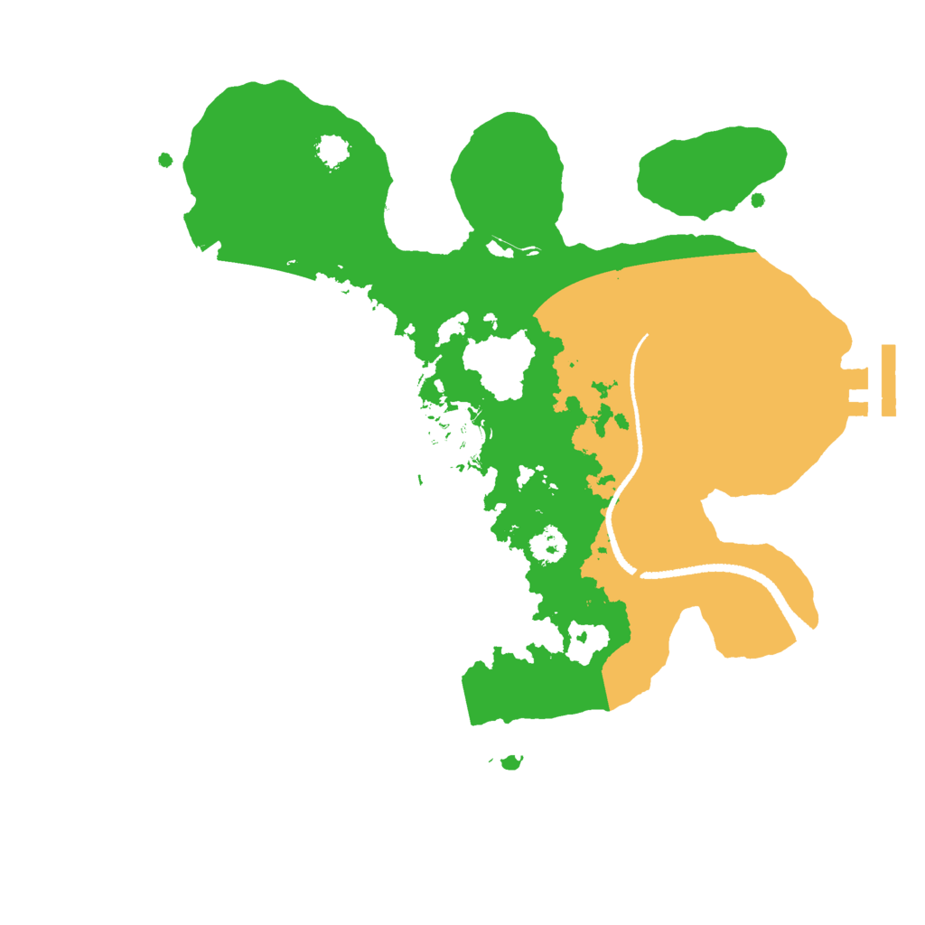 Biome Rust Map: Procedural Map, Size: 2599, Seed: 779699744