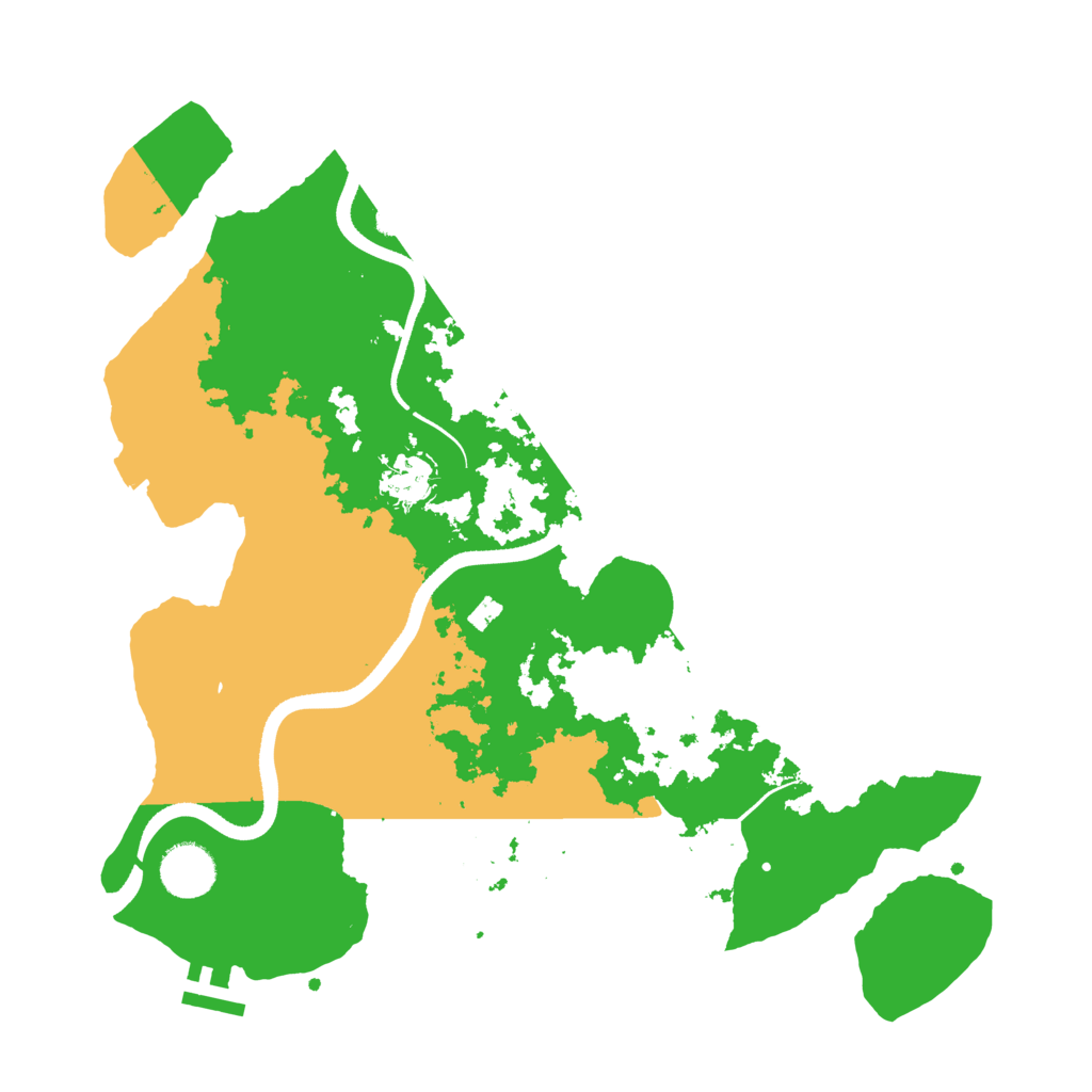 Biome Rust Map: Procedural Map, Size: 3500, Seed: 1370893790