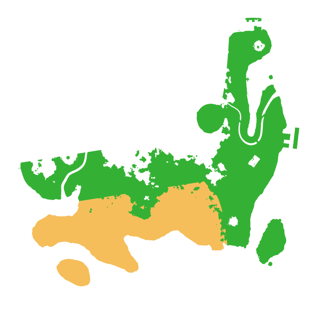 Biome Rust Map: Procedural Map, Size: 3000, Seed: 2048655550