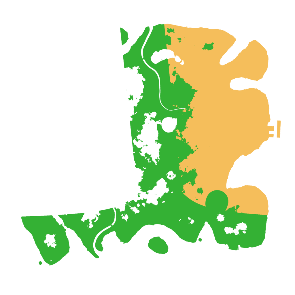 Biome Rust Map: Procedural Map, Size: 3500, Seed: 99878