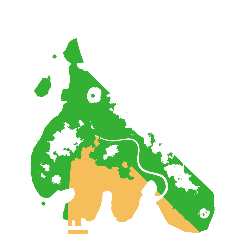 Biome Rust Map: Procedural Map, Size: 2500, Seed: 574505870