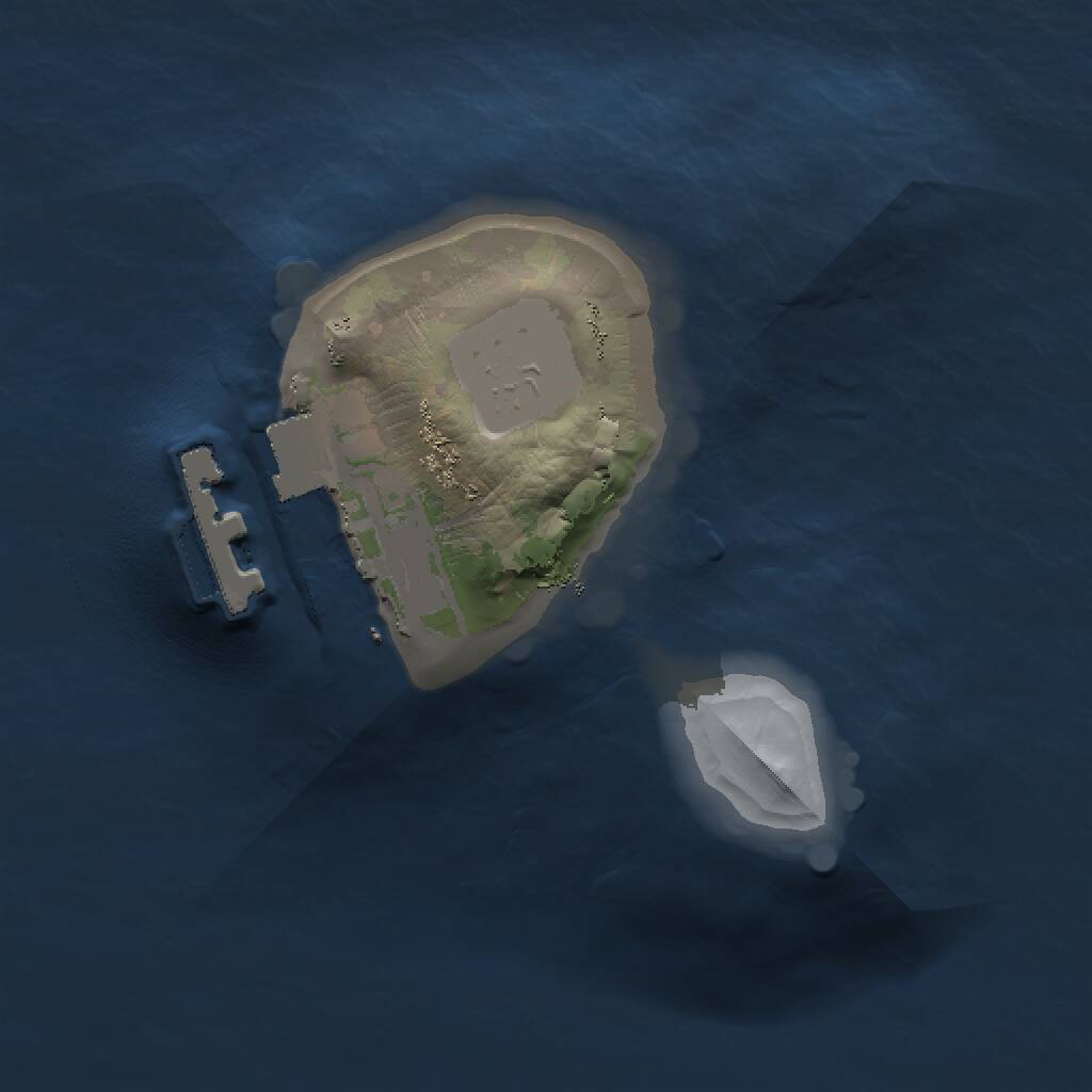 Rust Map: Procedural Map, Size: 1000, Seed: 481981, 2 Monuments