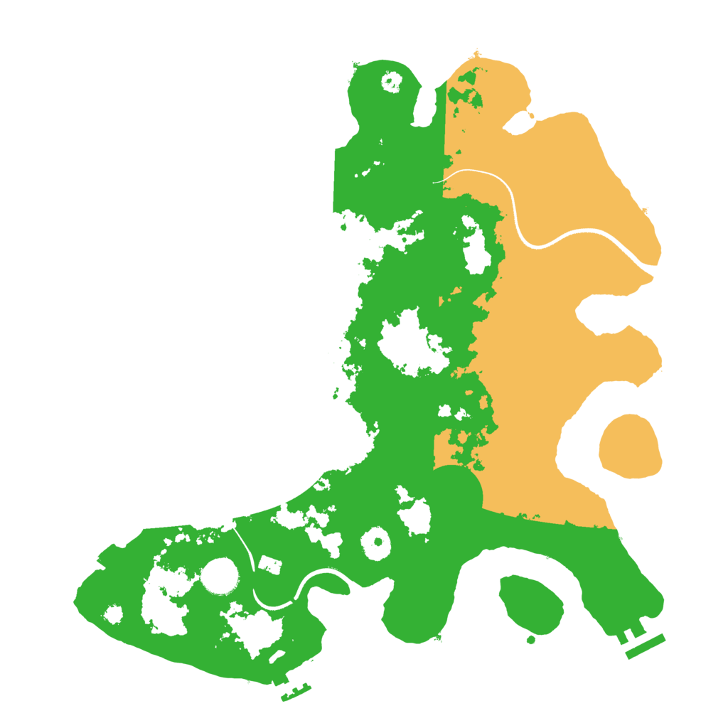 Biome Rust Map: Procedural Map, Size: 3500, Seed: 1514242175
