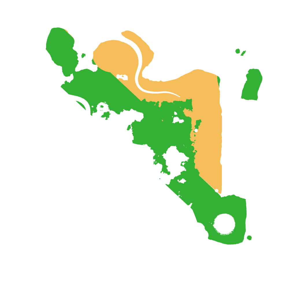Biome Rust Map: Procedural Map, Size: 2500, Seed: 111100