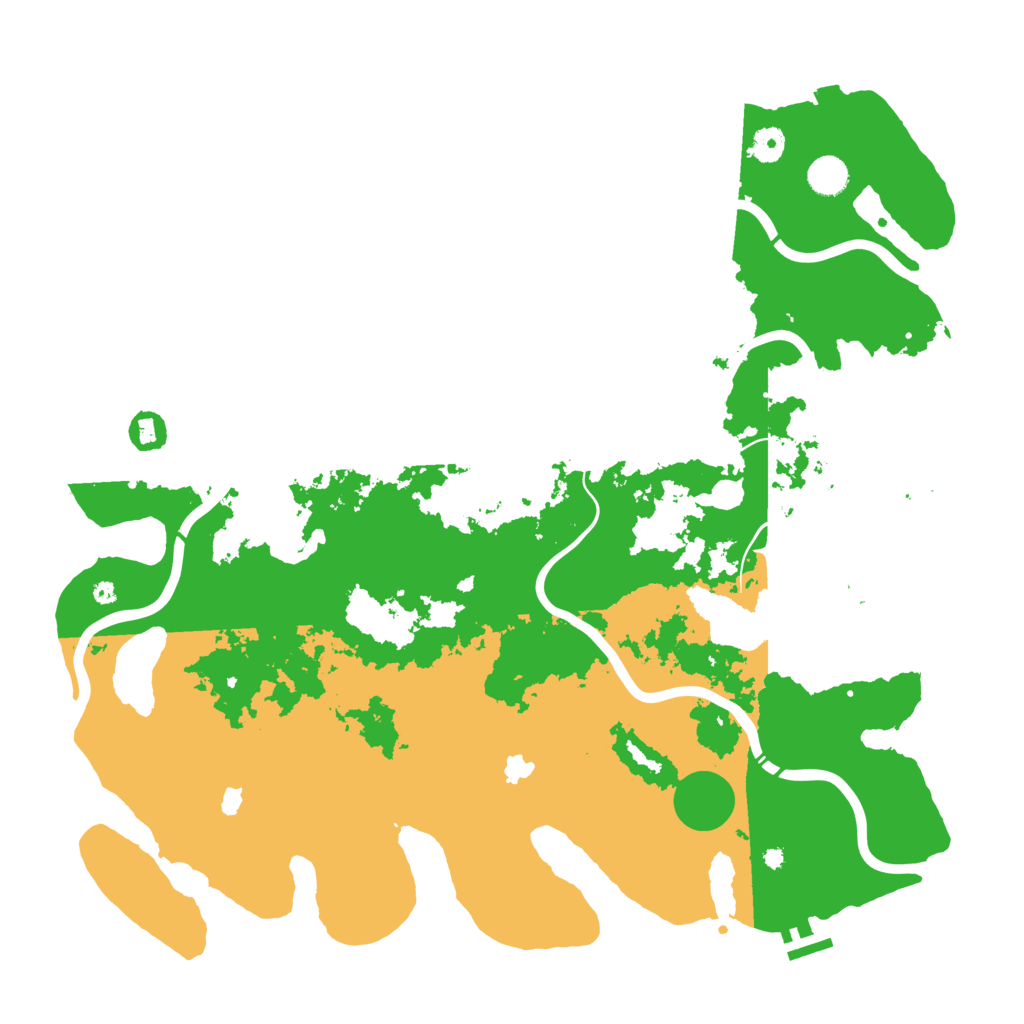 Biome Rust Map: Procedural Map, Size: 4500, Seed: 211278