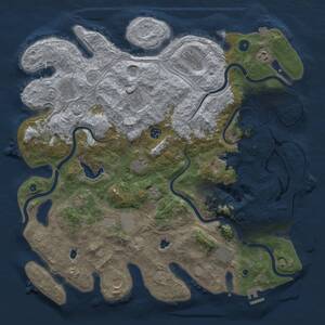 Thumbnail Rust Map: Procedural Map, Size: 4500, Seed: 211278, 17 Monuments