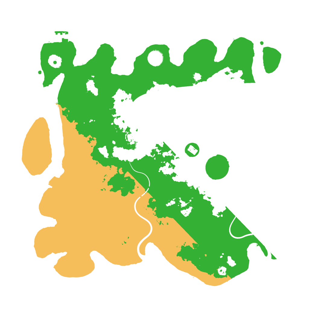 Biome Rust Map: Procedural Map, Size: 3500, Seed: 242412999