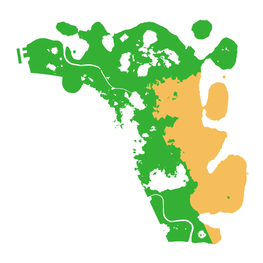 Biome Rust Map: Procedural Map, Size: 3500, Seed: 498329374