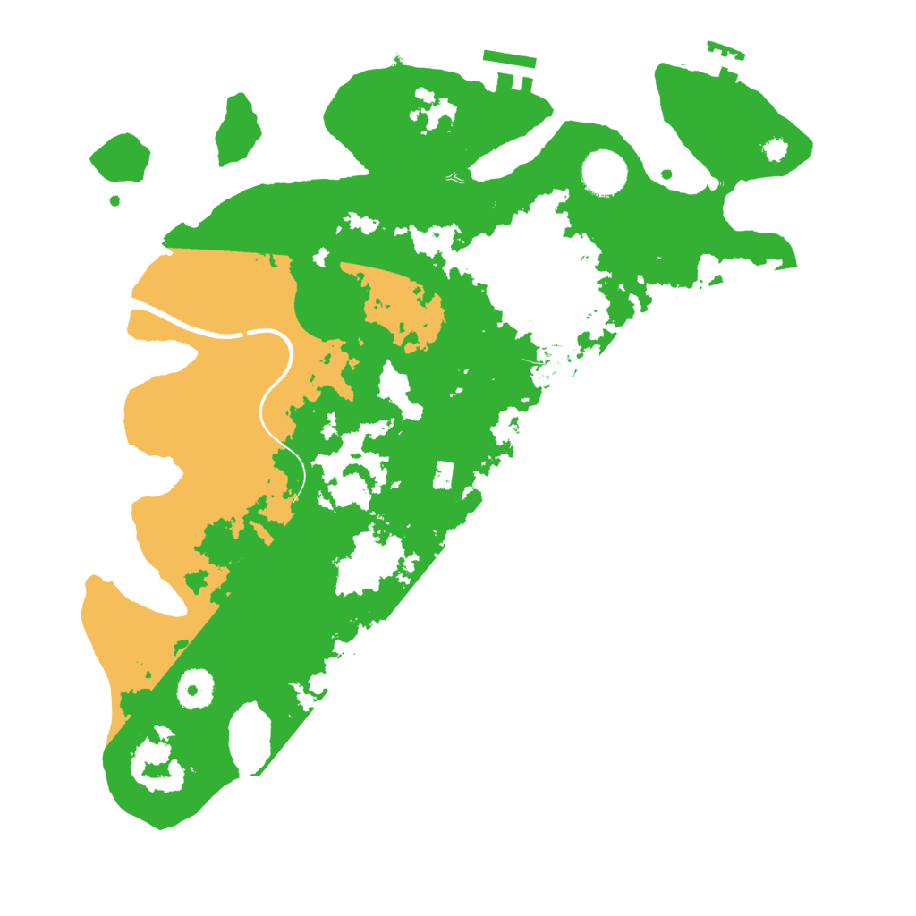 Biome Rust Map: Procedural Map, Size: 3500, Seed: 48898