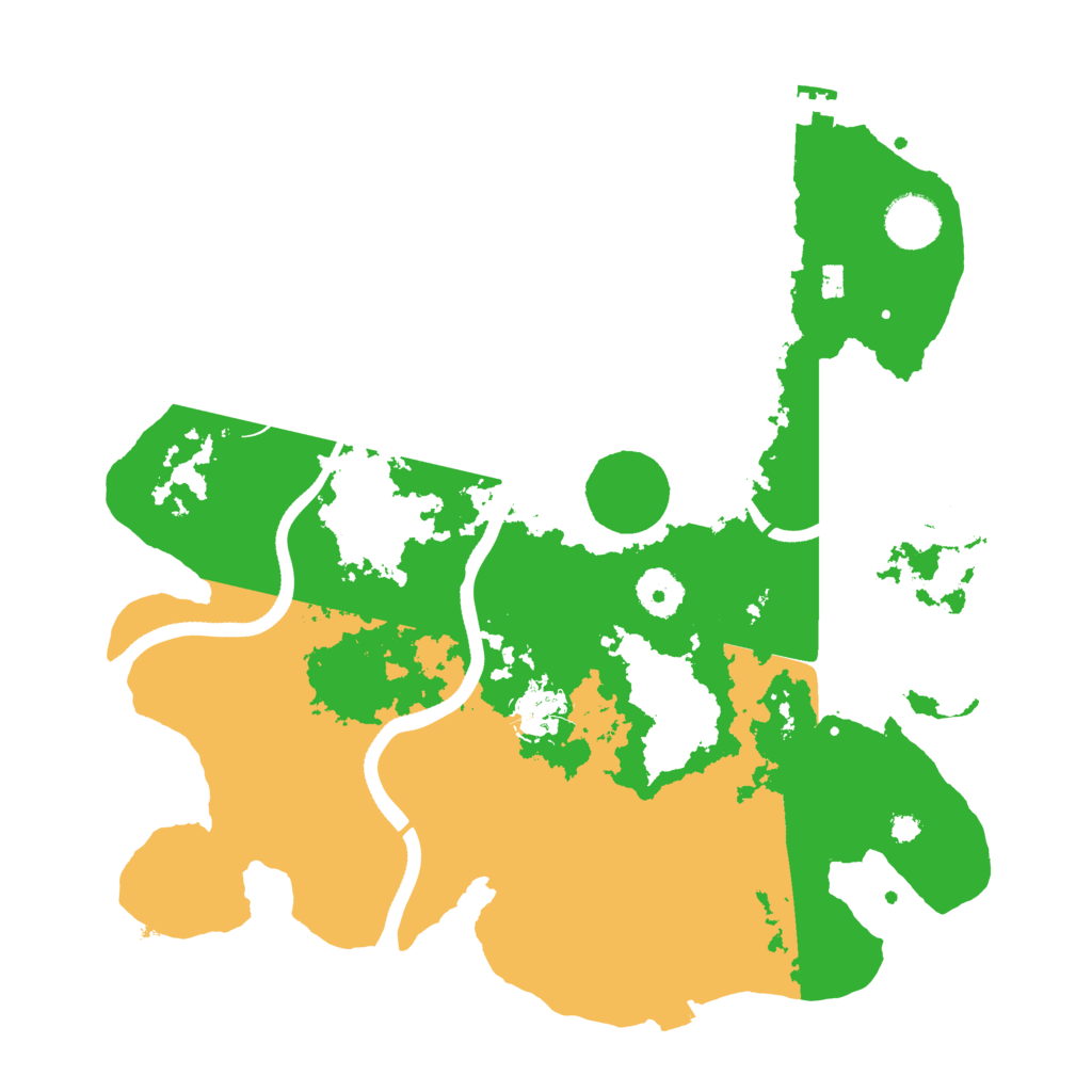 Biome Rust Map: Procedural Map, Size: 3500, Seed: 303301