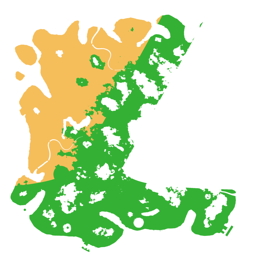 Biome Rust Map: Procedural Map, Size: 4500, Seed: 107176111