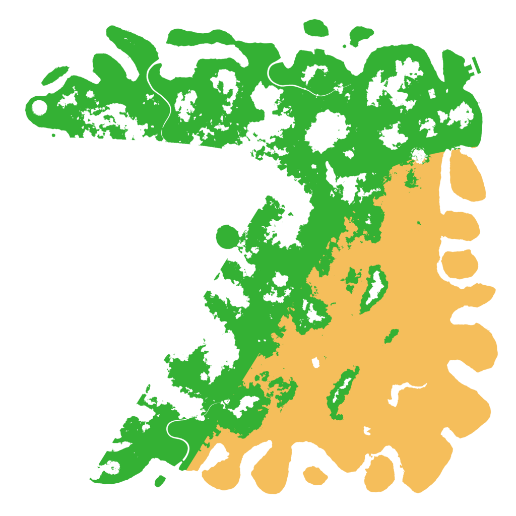 Biome Rust Map: Procedural Map, Size: 6000, Seed: 253537437