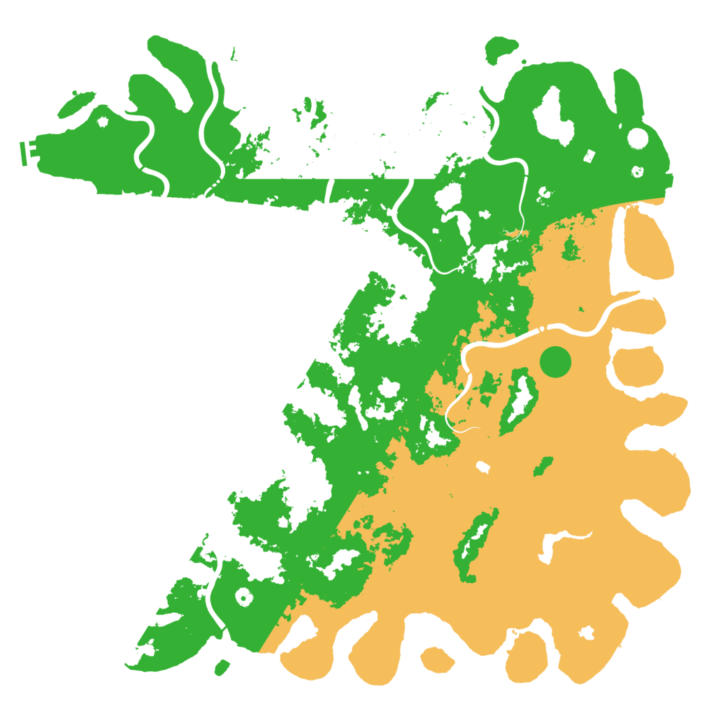 Biome Rust Map: Procedural Map, Size: 6000, Seed: 253537437