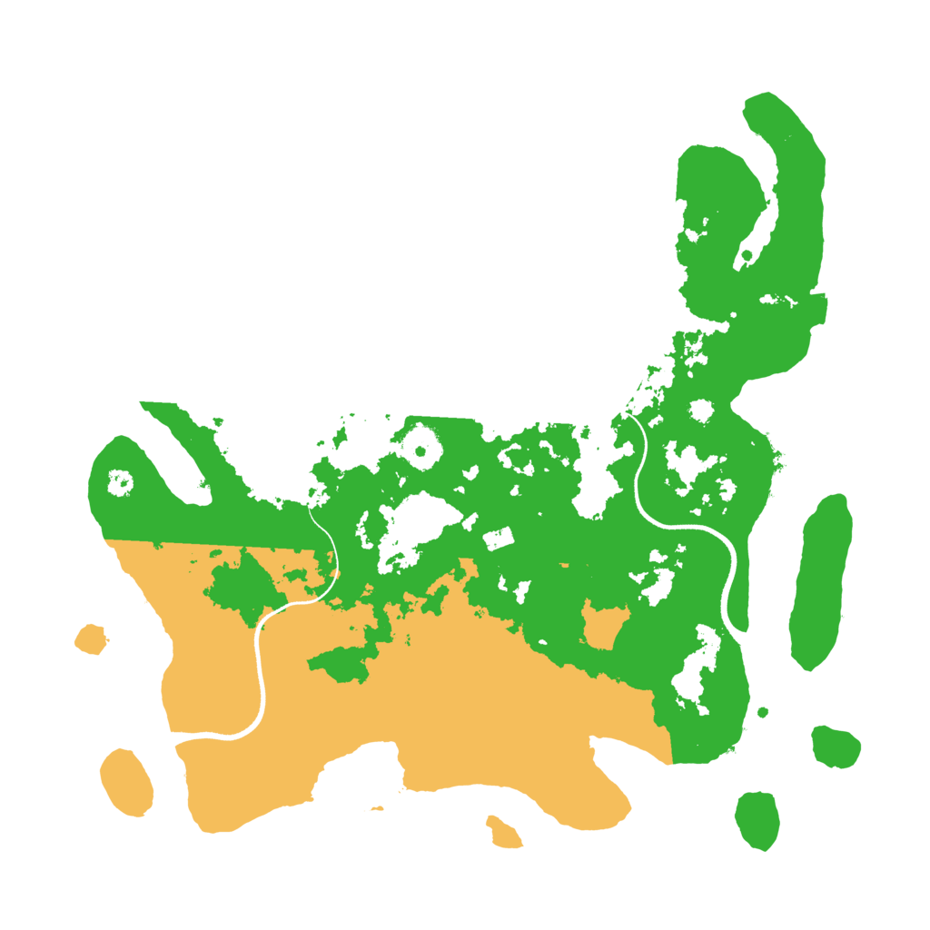 Biome Rust Map: Procedural Map, Size: 3500, Seed: 1267578113