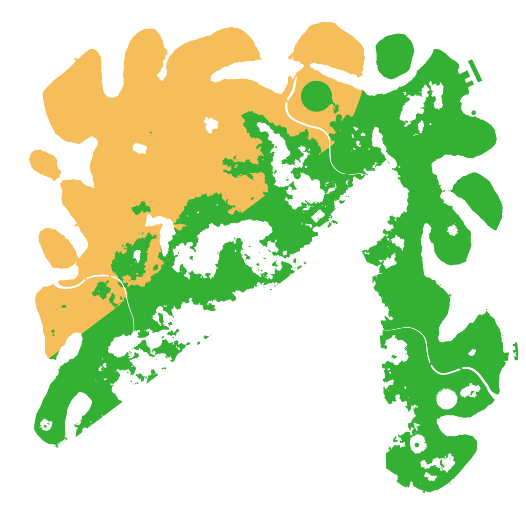 Biome Rust Map: Procedural Map, Size: 4500, Seed: 875901385