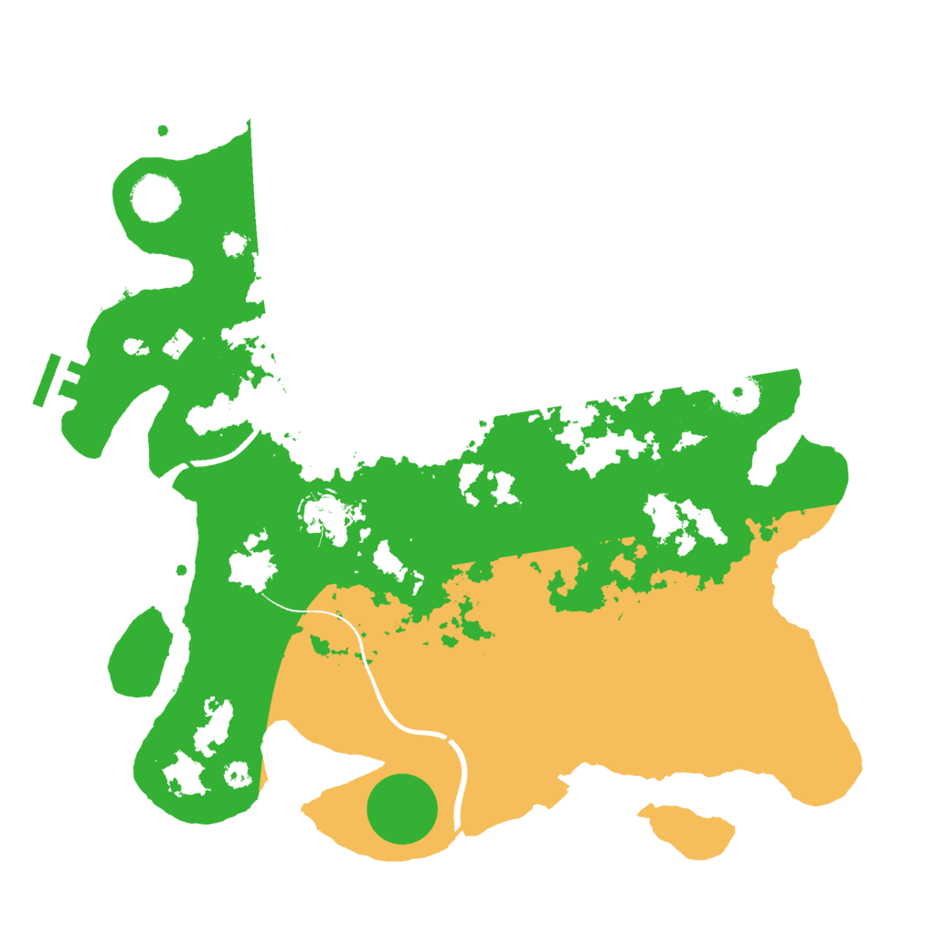 Biome Rust Map: Procedural Map, Size: 3500, Seed: 2084350294