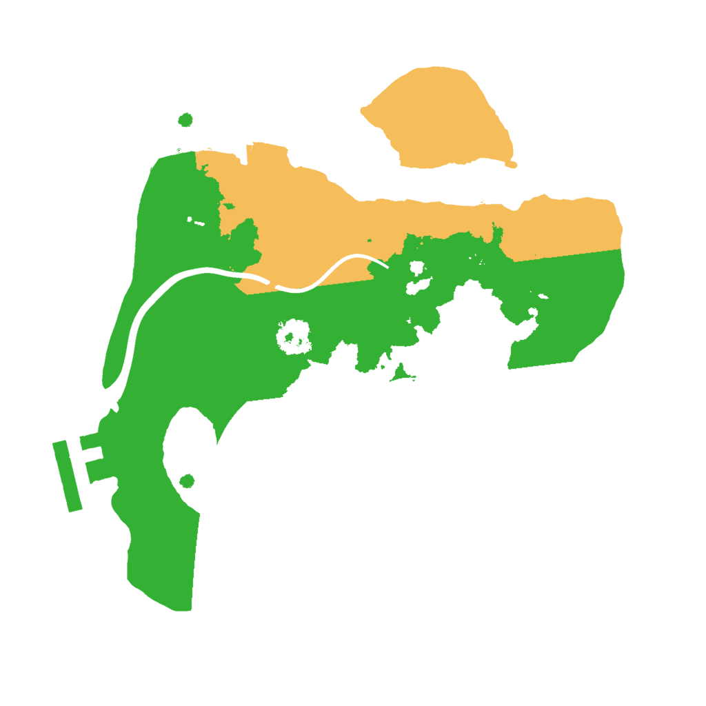 Biome Rust Map: Procedural Map, Size: 2000, Seed: 287870017