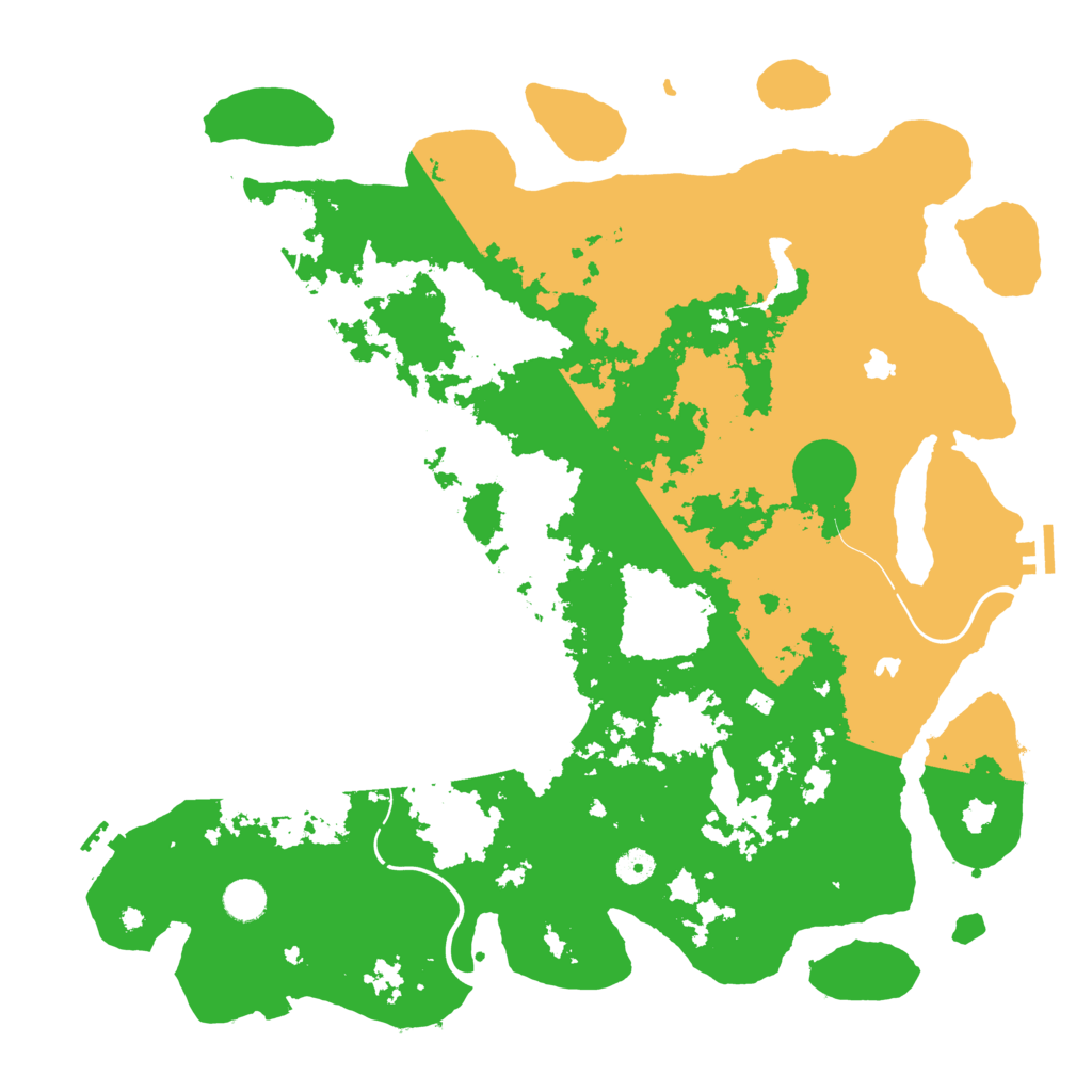 Biome Rust Map: Procedural Map, Size: 4500, Seed: 54536