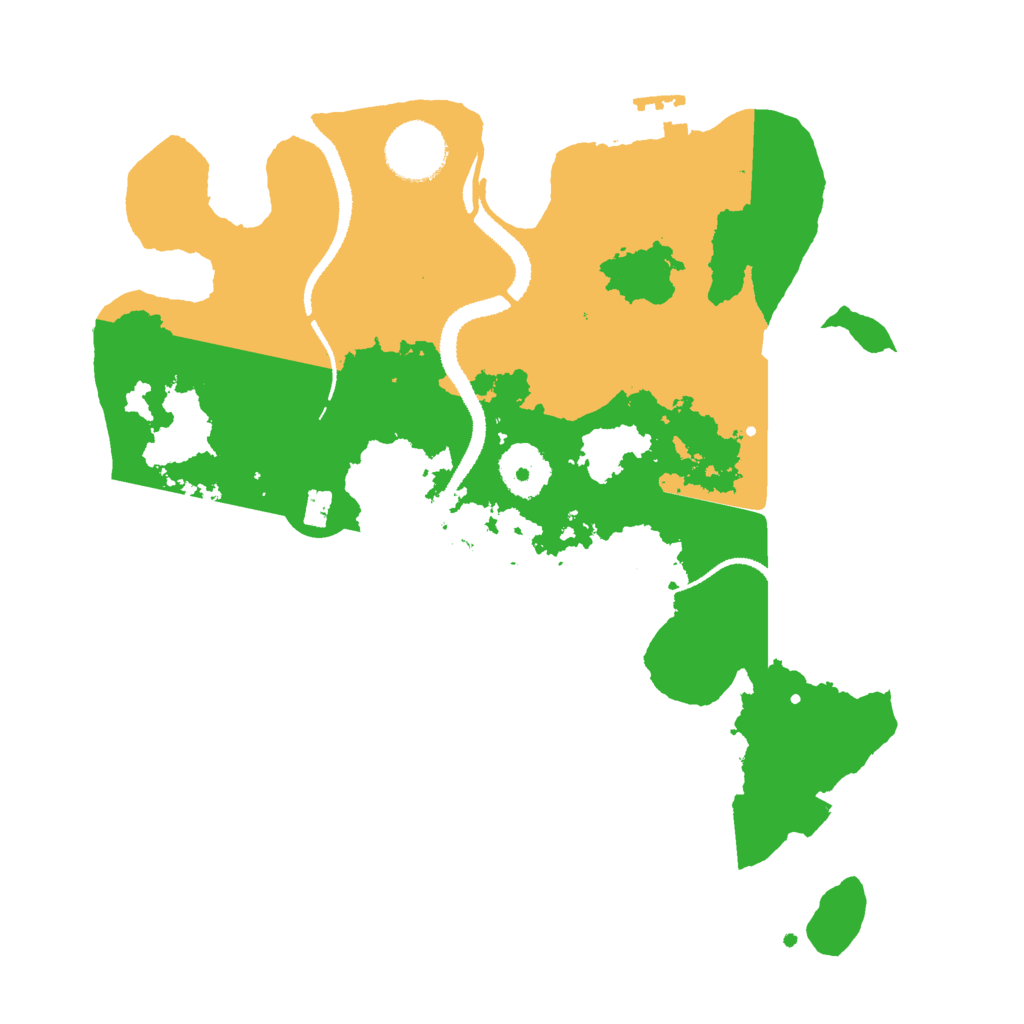 Biome Rust Map: Procedural Map, Size: 3000, Seed: 15437685