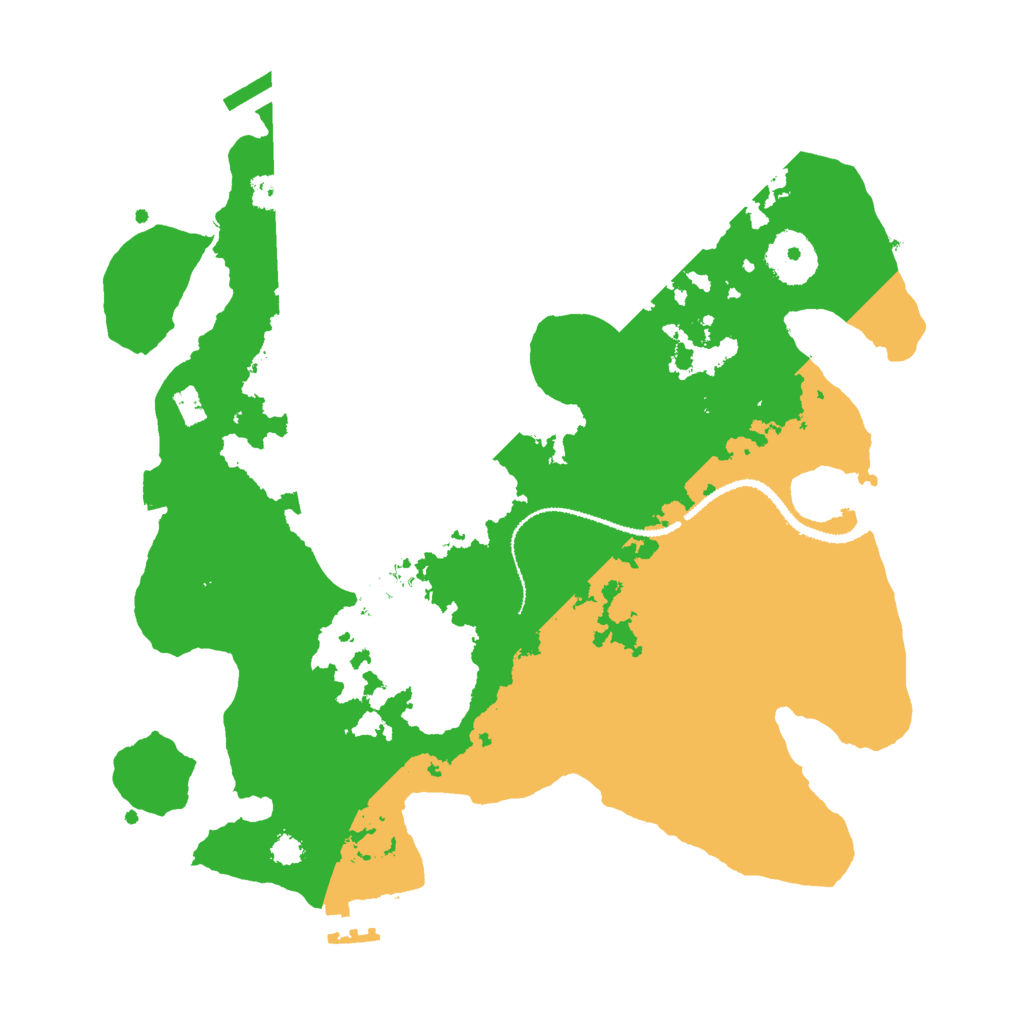 Biome Rust Map: Procedural Map, Size: 3000, Seed: 18576