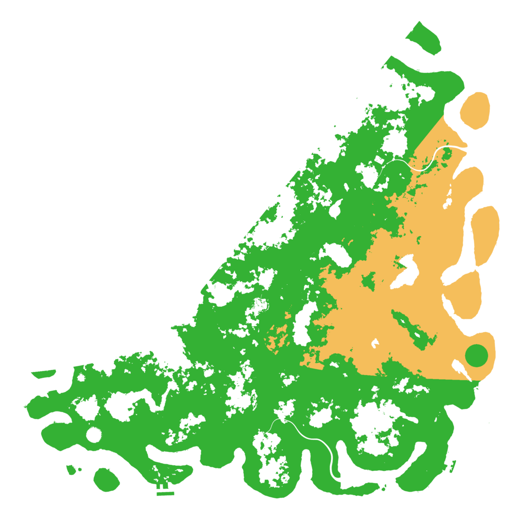 Biome Rust Map: Procedural Map, Size: 6000, Seed: 2010145023