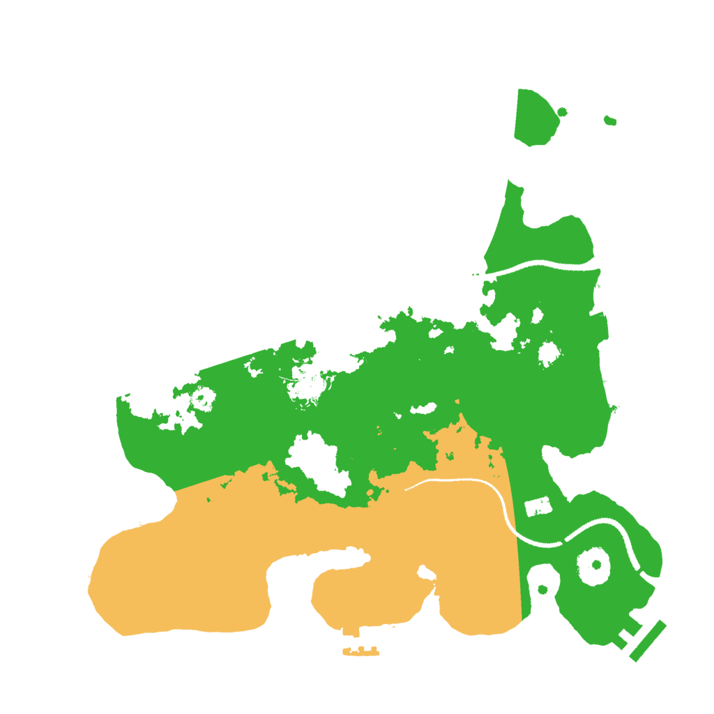 Biome Rust Map: Procedural Map, Size: 3000, Seed: 2099796047