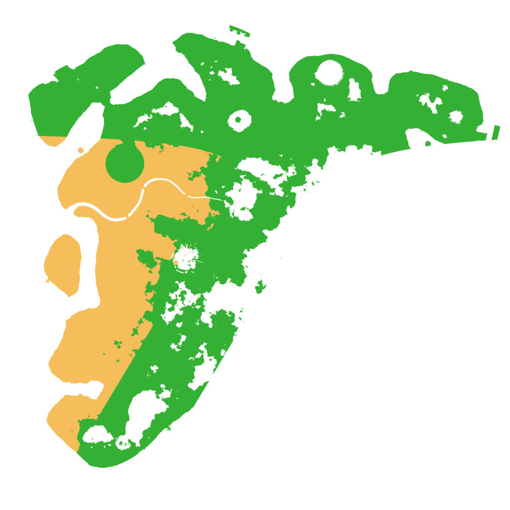 Biome Rust Map: Procedural Map, Size: 3500, Seed: 121297942