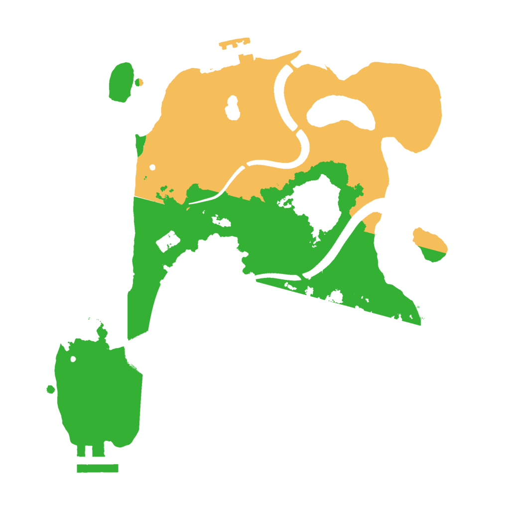 Biome Rust Map: Procedural Map, Size: 2500, Seed: 1368130213