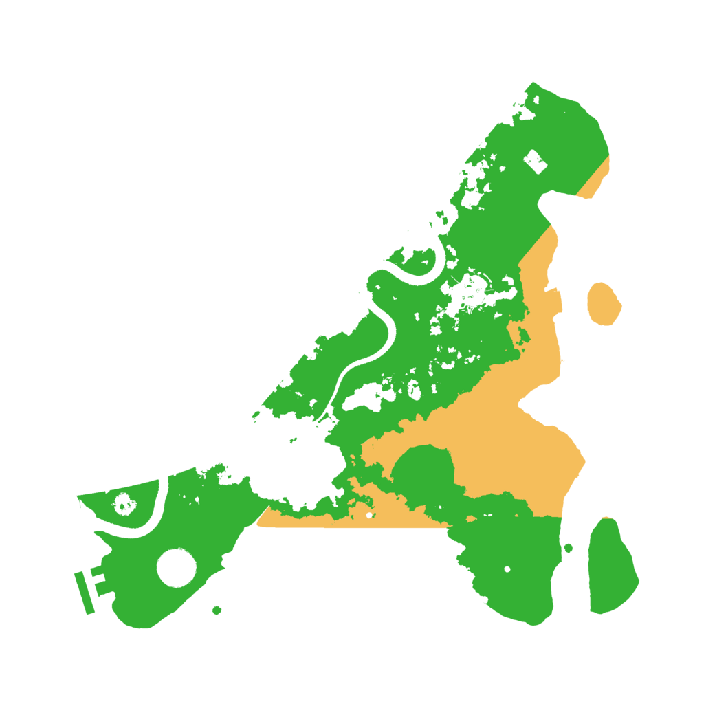Biome Rust Map: Procedural Map, Size: 3300, Seed: 5212201