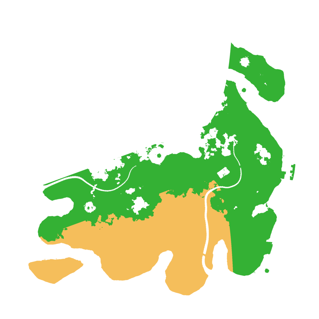 Biome Rust Map: Procedural Map, Size: 3000, Seed: 48854