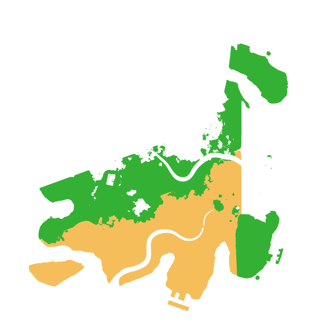 Biome Rust Map: Procedural Map, Size: 3000, Seed: 48854