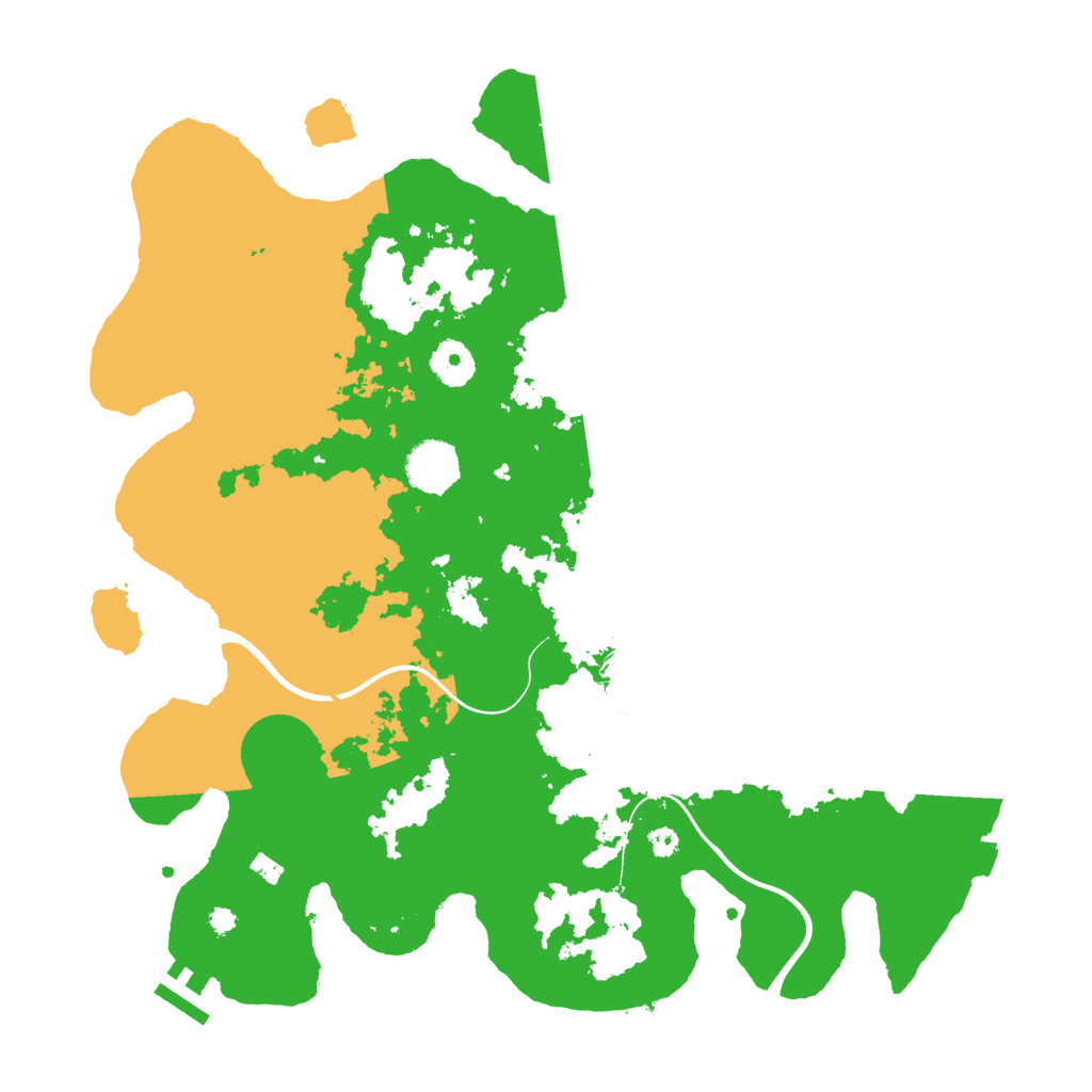 Biome Rust Map: Procedural Map, Size: 3700, Seed: 6392725