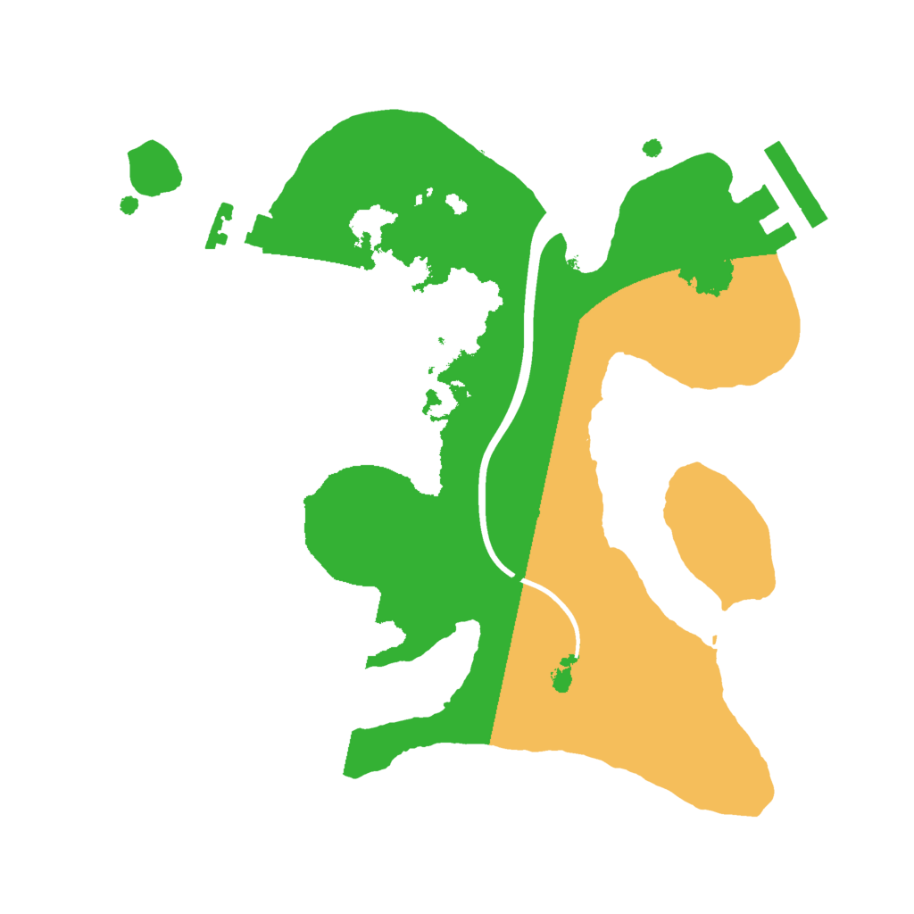 Biome Rust Map: Procedural Map, Size: 2000, Seed: 32121