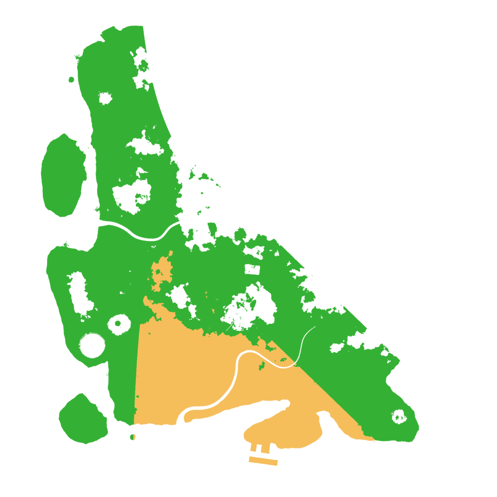 Biome Rust Map: Procedural Map, Size: 3500, Seed: 4264698