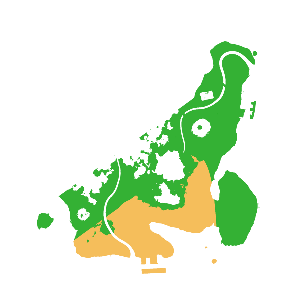 Biome Rust Map: Procedural Map, Size: 2500, Seed: 6753