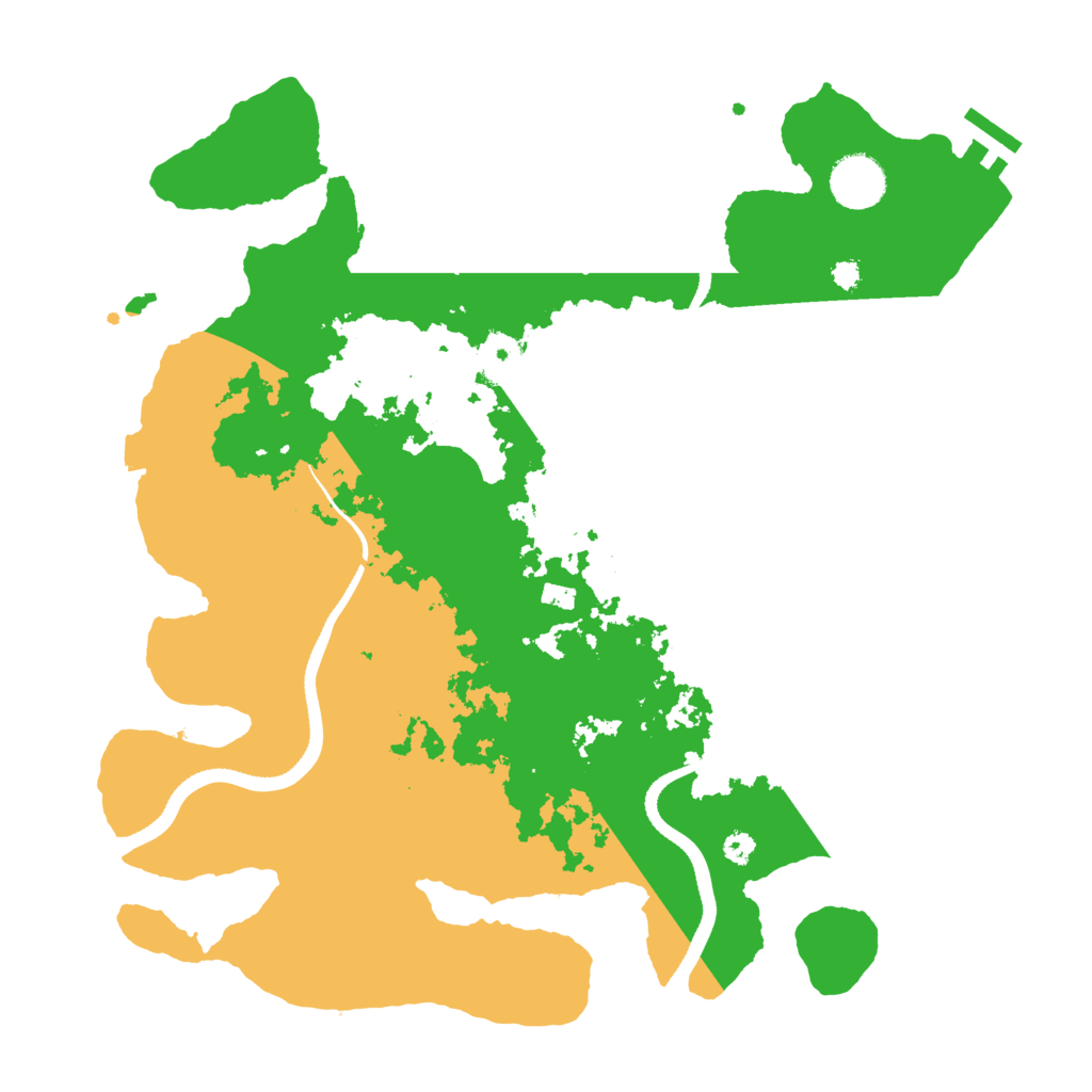 Biome Rust Map: Procedural Map, Size: 3500, Seed: 748392165