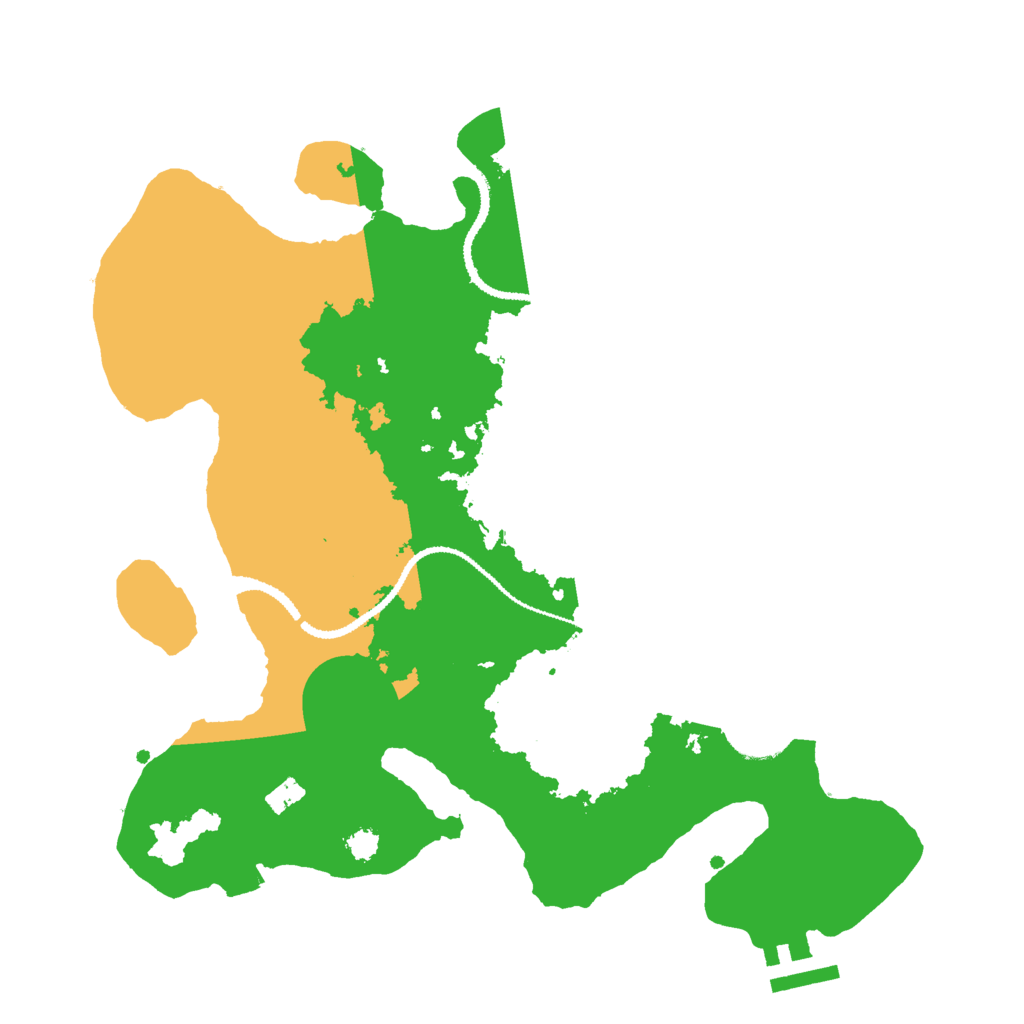 Biome Rust Map: Procedural Map, Size: 3000, Seed: 63364