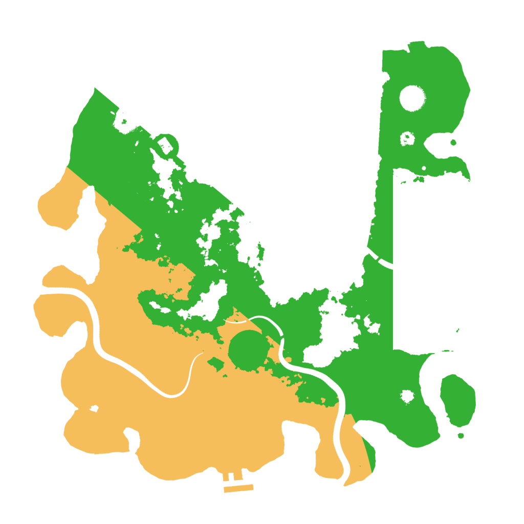Biome Rust Map: Procedural Map, Size: 3600, Seed: 2075487373