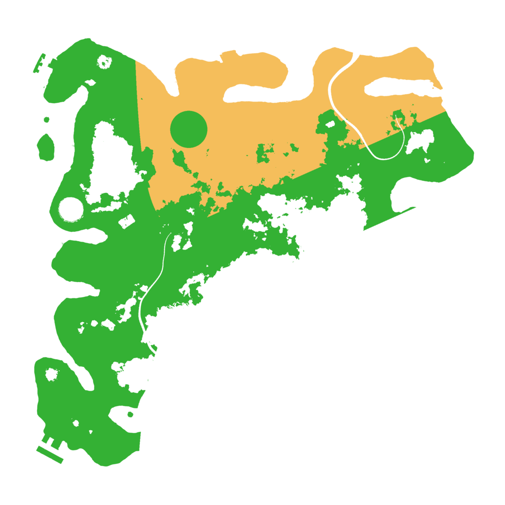 Biome Rust Map: Procedural Map, Size: 3600, Seed: 242
