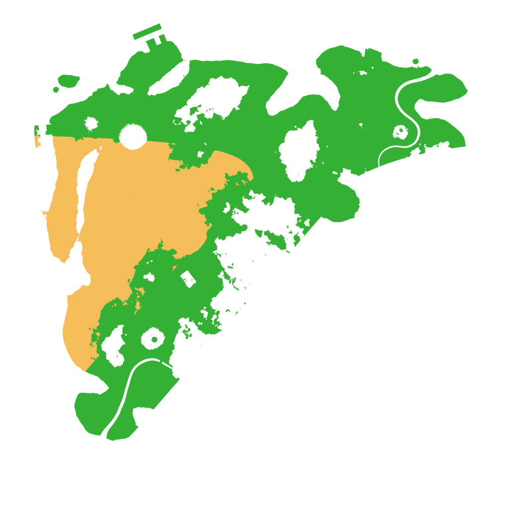 Biome Rust Map: Procedural Map, Size: 3500, Seed: 508075569