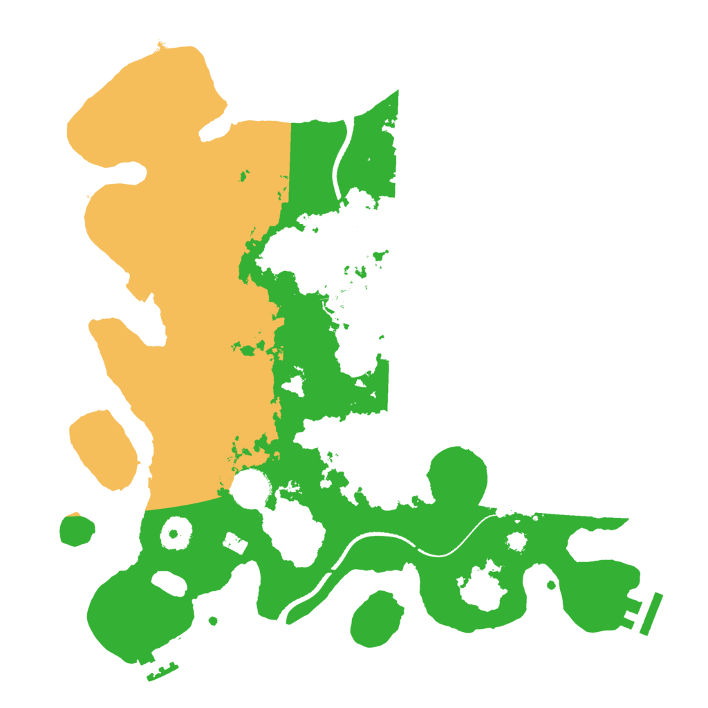 Biome Rust Map: Procedural Map, Size: 3250, Seed: 669530990
