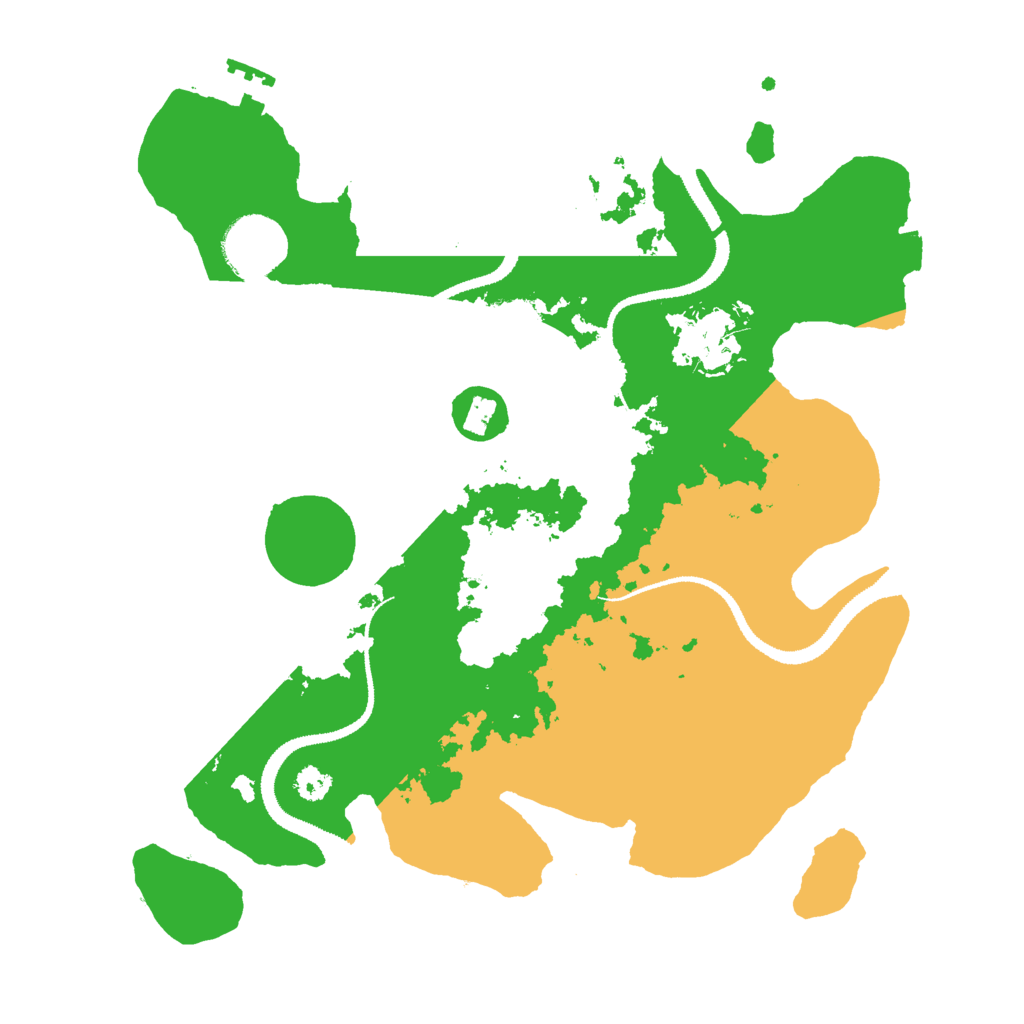Biome Rust Map: Procedural Map, Size: 3000, Seed: 2072734622