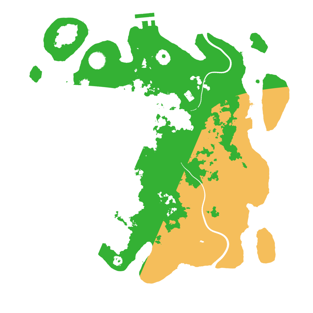 Biome Rust Map: Procedural Map, Size: 3250, Seed: 845820747