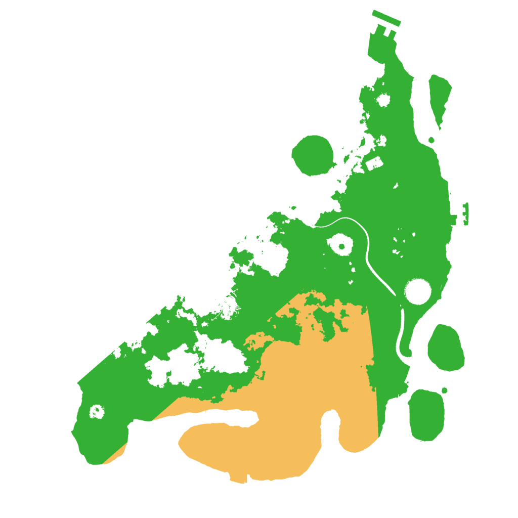 Biome Rust Map: Procedural Map, Size: 3500, Seed: 4818