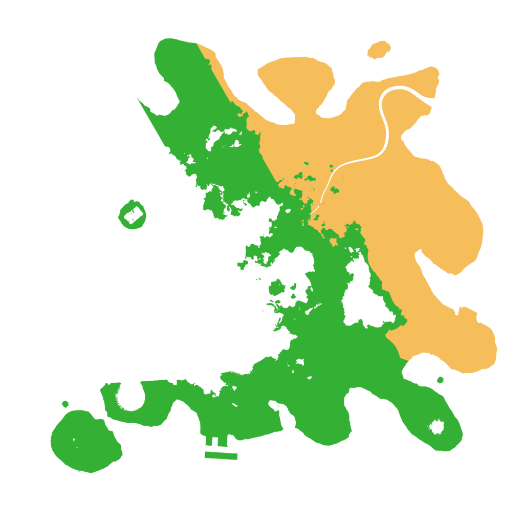 Biome Rust Map: Procedural Map, Size: 3250, Seed: 2038290604