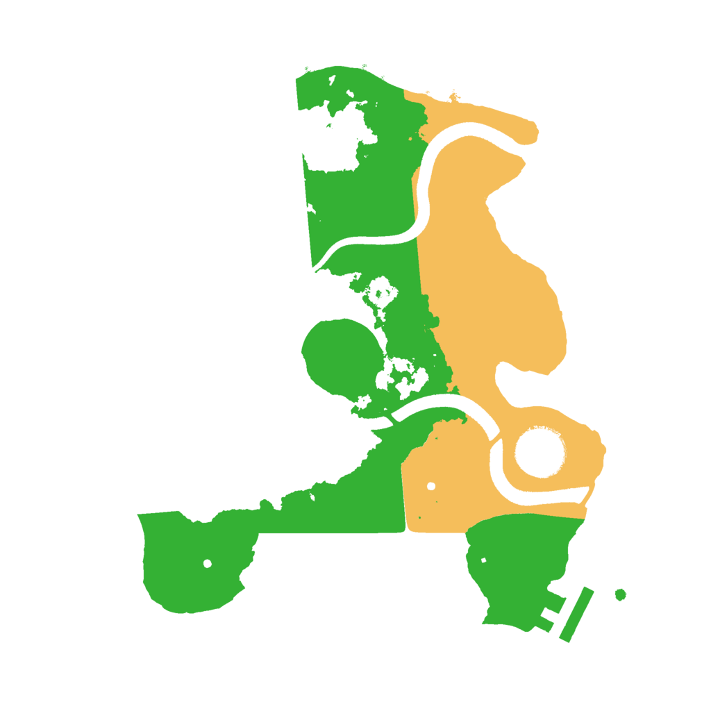 Biome Rust Map: Procedural Map, Size: 2500, Seed: 1662263315