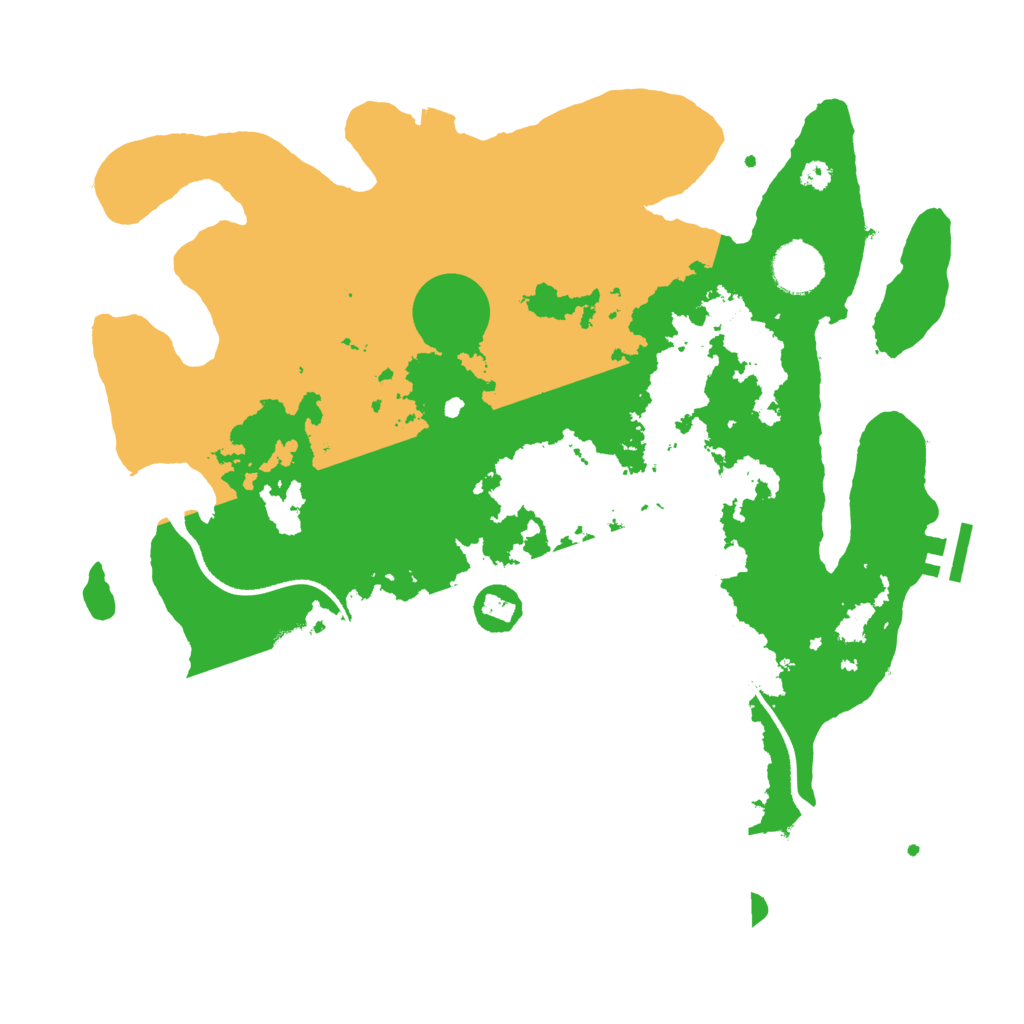 Biome Rust Map: Procedural Map, Size: 3500, Seed: 2100208051