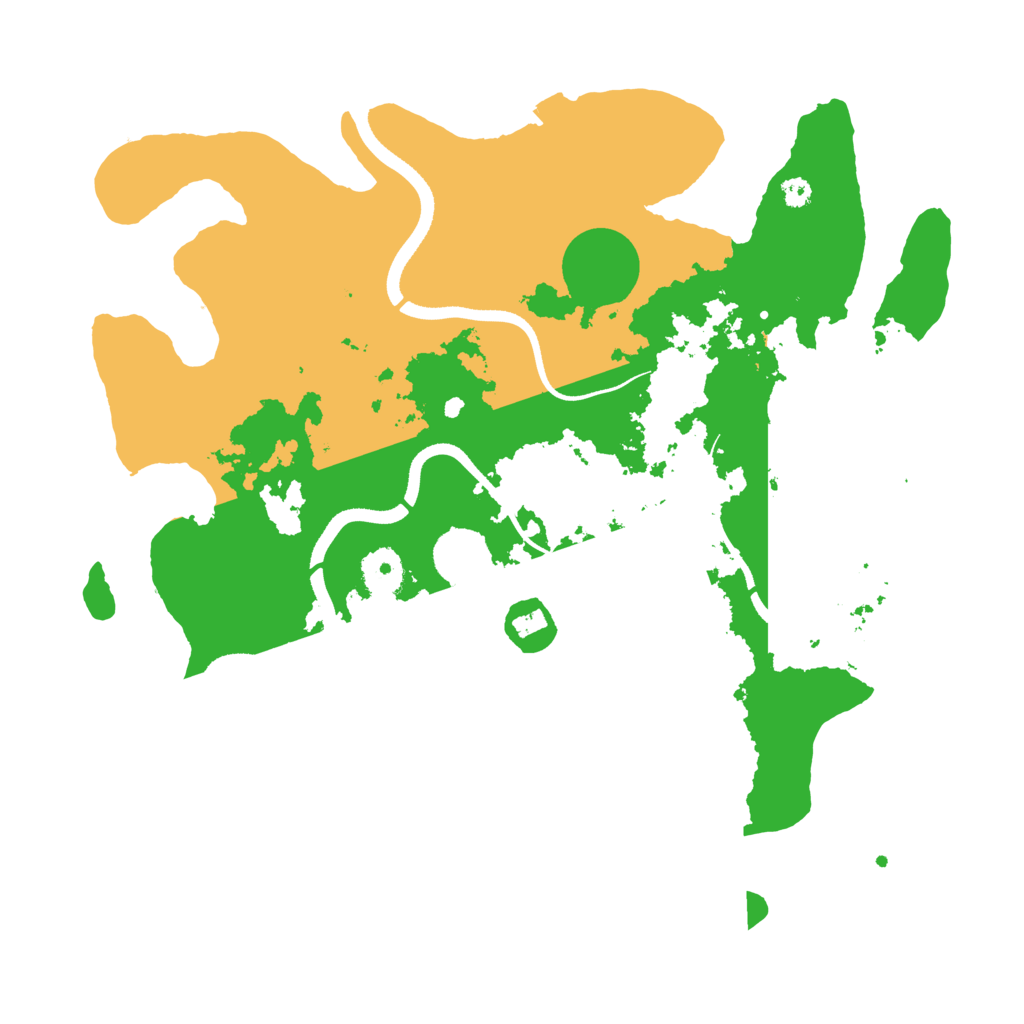 Biome Rust Map: Procedural Map, Size: 3500, Seed: 2100208051